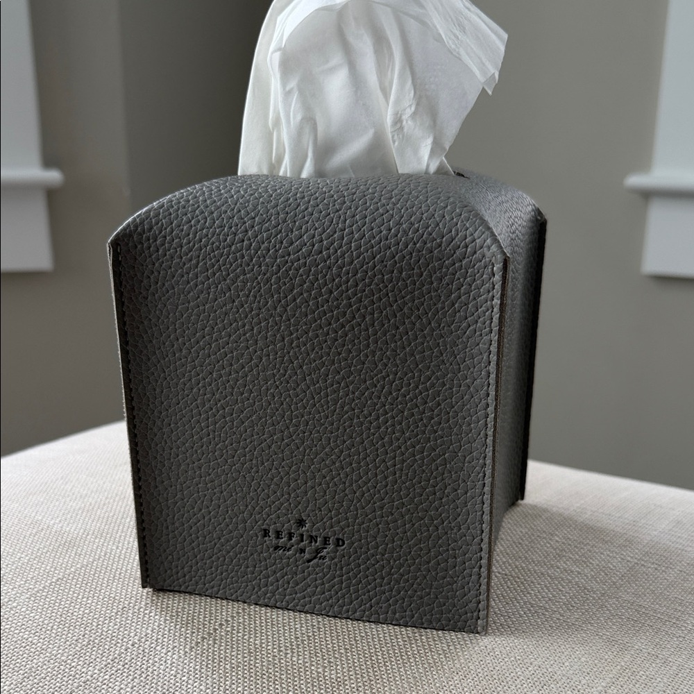 Leather Tissue Box Cover
